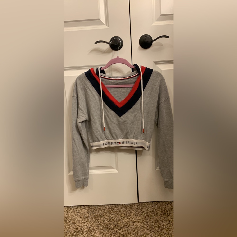 Tommy hilfiger cropped hoodie